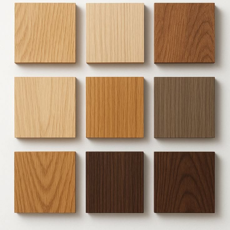 Premium decorative veneer finish samples