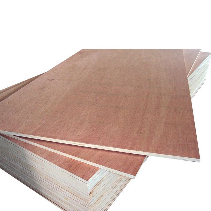 Stack of premium plywood boards