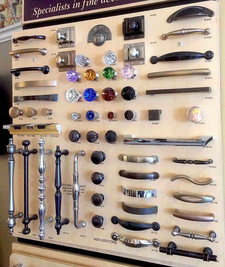 Furniture handles and hardware display